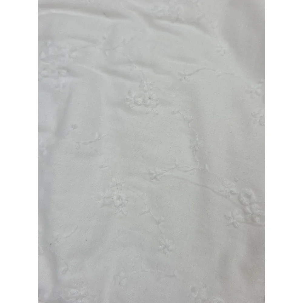 2 Simply Shabby Chic White‎ Pillow Shams Patchwork Quilted Standard Set 2010
